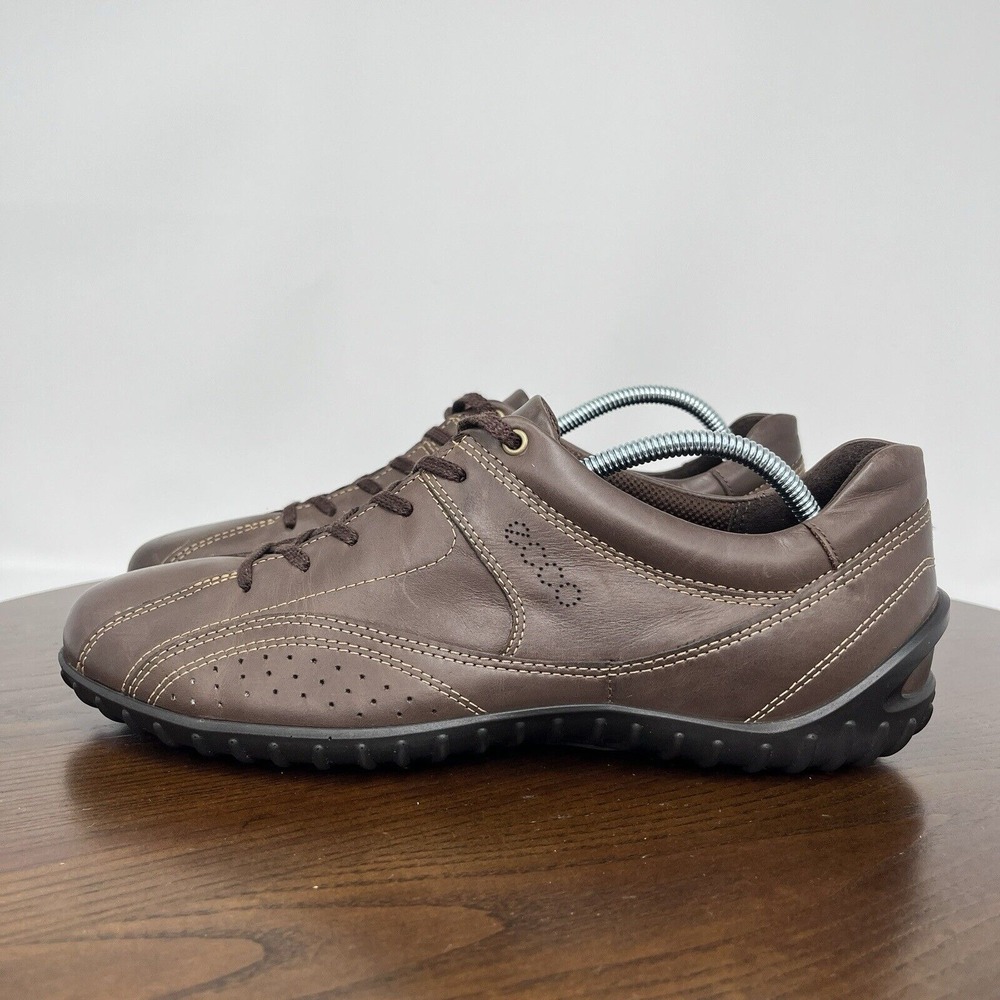 Ecco Charm Shoes Women's 41  / 10 Brown Leather‎ Comfort Walking Sneakers